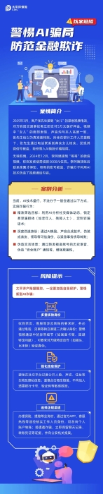 以案說險(xiǎn)丨警惕AI騙局 防范金融欺詐