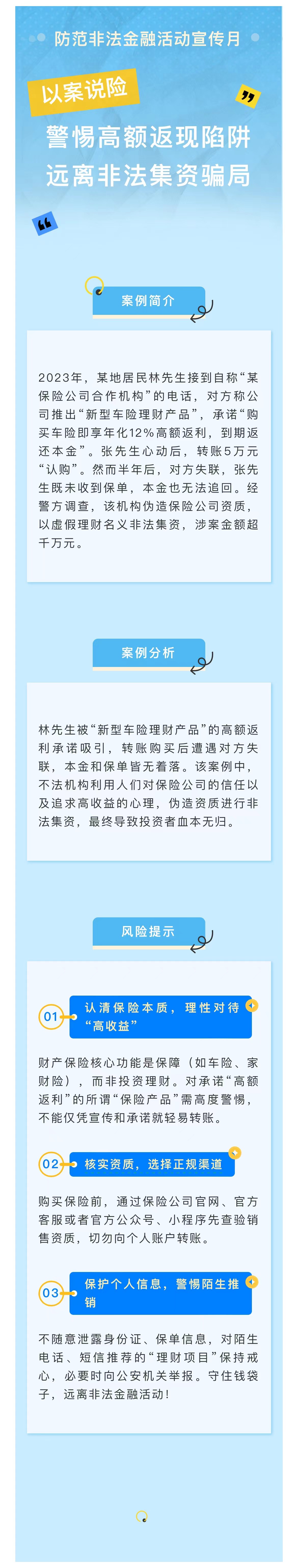 以案說險-警惕高額返現(xiàn)陷阱 遠離非法集資騙局